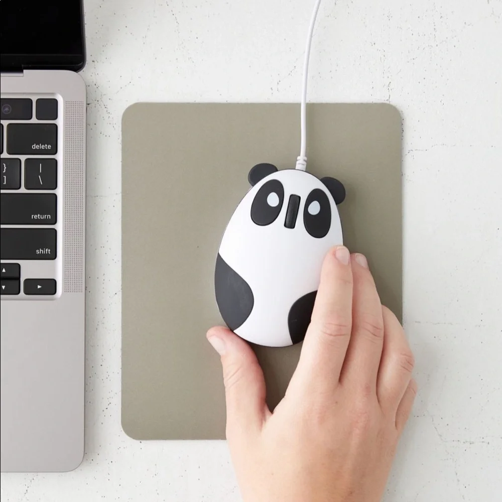NWT UO Panda Corded Mouse w/ USB Ending